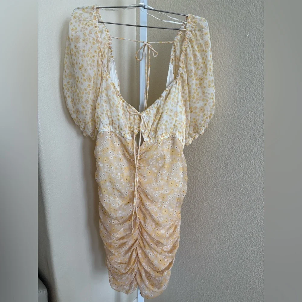 Free People zip floral fitted